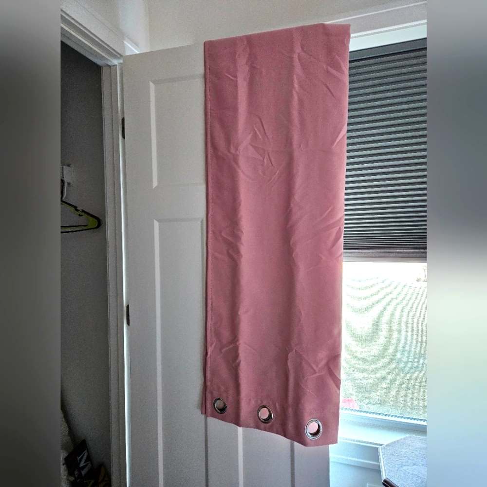 Pink Black Out Curtains